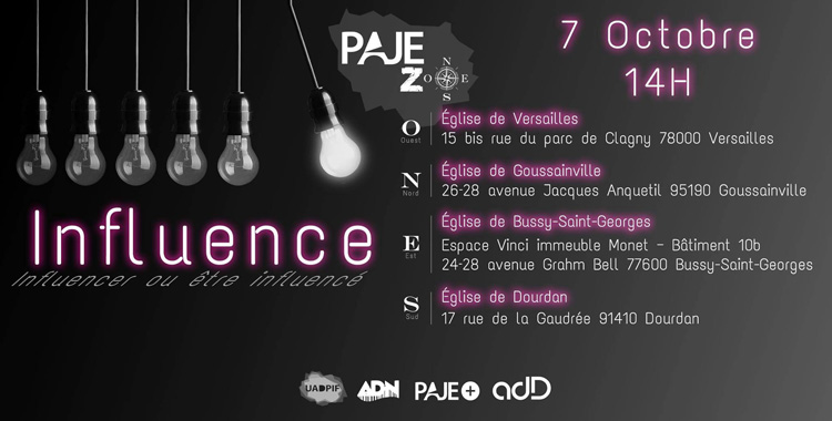PAJE zones - Rassemblement jeunesse chrétienne - 7 octobre 2017